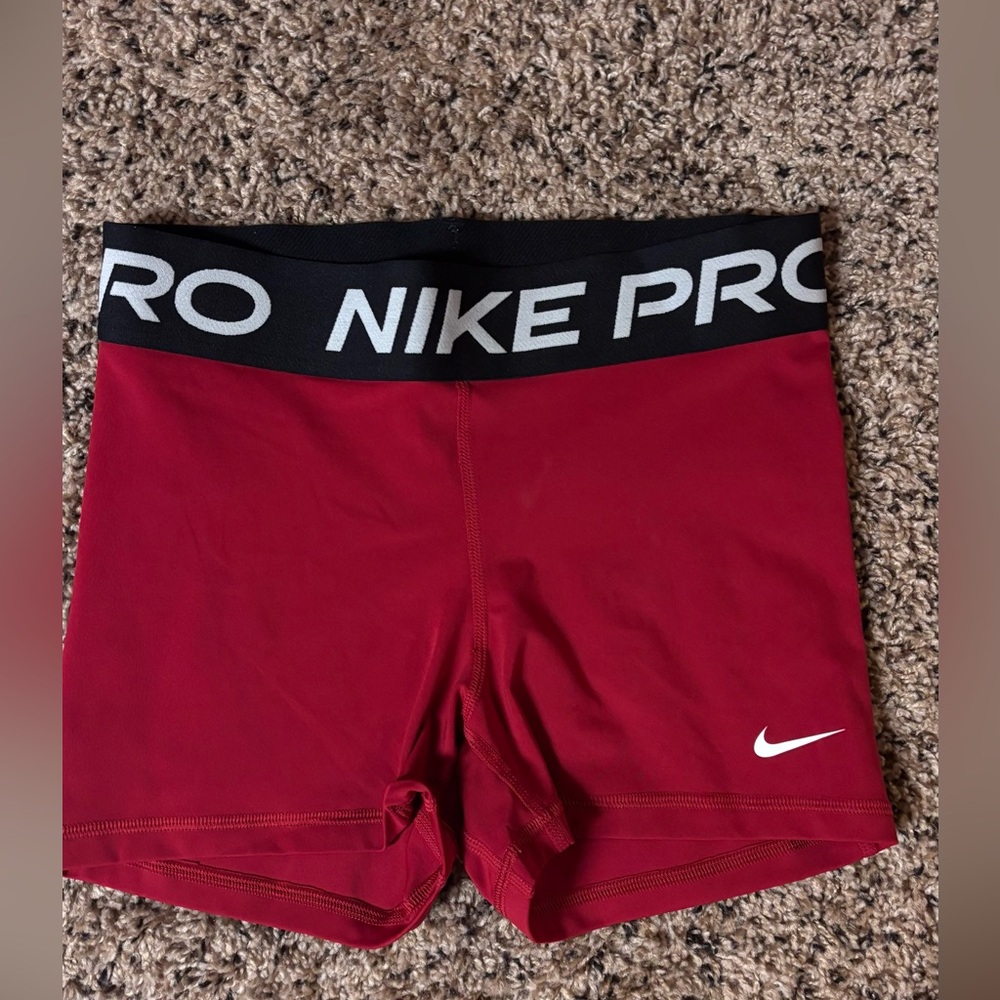 Nike Pro Dri-FIT Red Shorts
